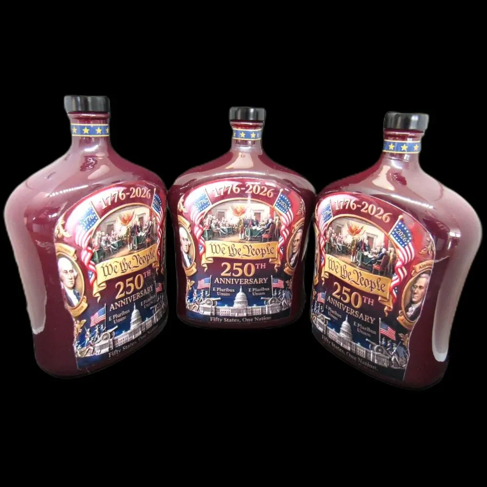 Whiskey bottle 1776 commemorate the United States We the People empty lot of 3